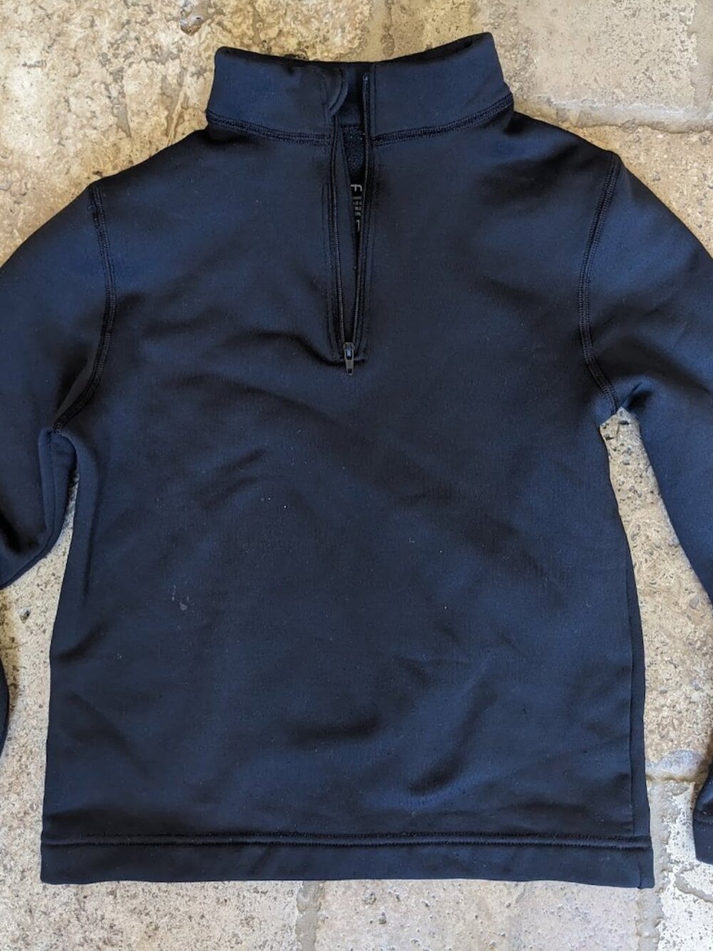 OBERMEYER XL Kids GREY 1/4 ZIP PULLOVER SOFT SHELL FLEECE LINER SWEATER JCKT